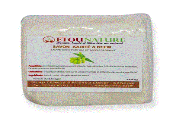 Savon Au Beurre De Karité, Neem Et Aloès - 145-167g - Côte D'Ivoire - Pour Visage Et Corps