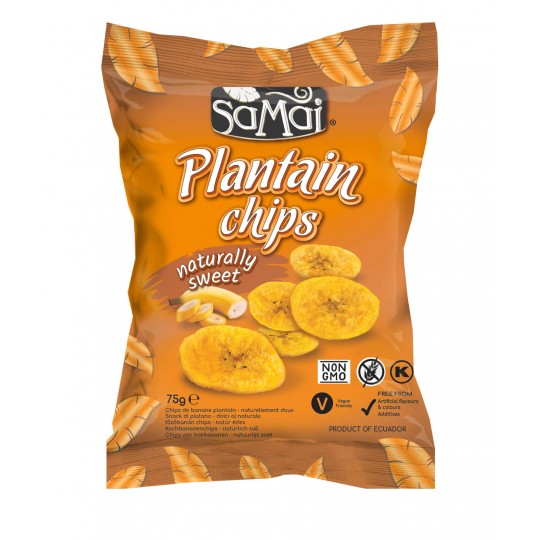 5 x CHIPS DE BANANE PLANTAIN SUCRÉE 57G